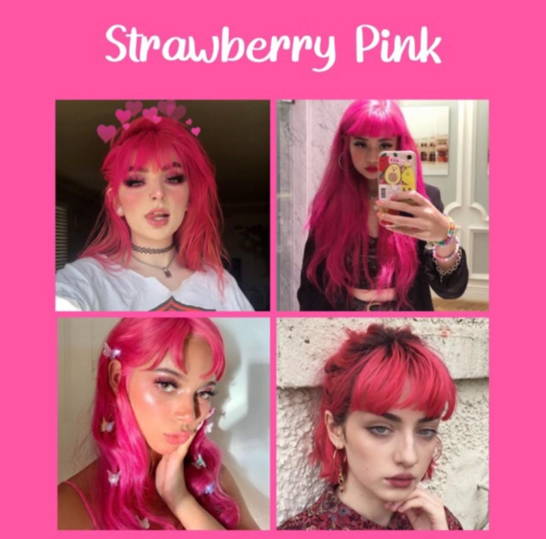 Strawberry Pink Color Bleach Beauty Personal Care Hair On Carousell