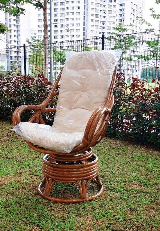 Rattan discount swivel rockers