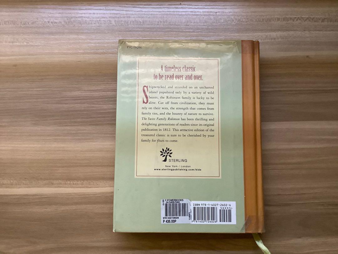 The Swiss Family Robinson (Category: Storybooks) located in Cavite. Submitted by Jhane2222 (Listing ID 1010302407, Image 2). Description: - P200 + local shipping fee - Price is negotiable - Hardbound w/ plastic cover - Payment through GCash/Online bank transfer - Can do LBC COP.