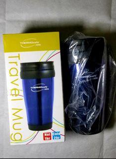 Thermos Travel Mug Blue Hot or Cold water drink