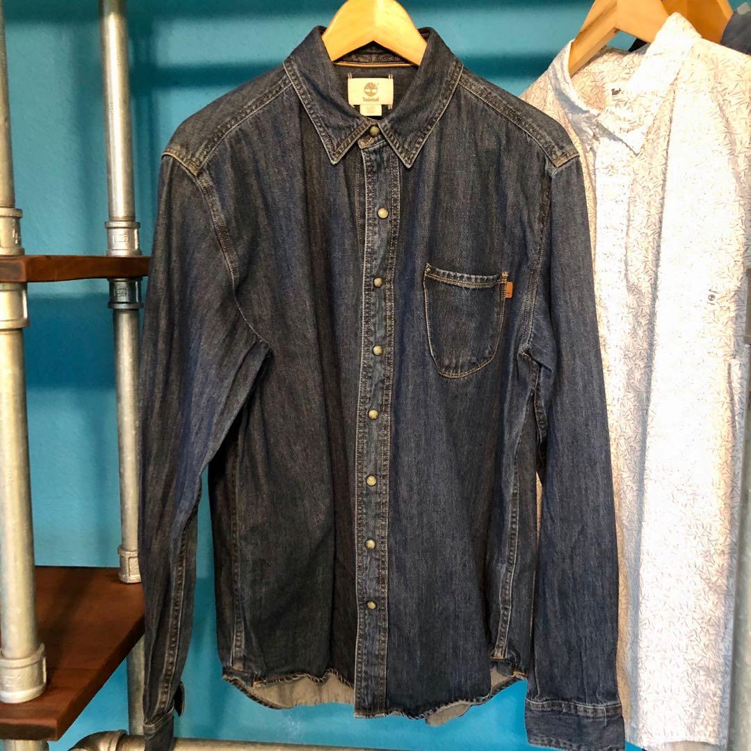 timberland denim shirt