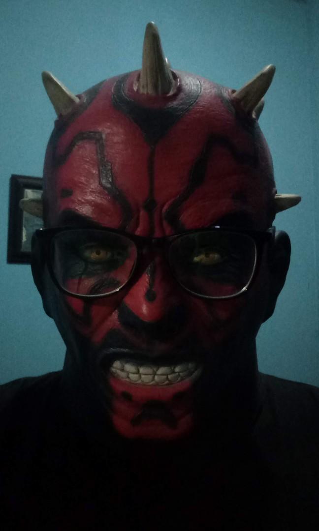 Topeng latex darth maul detail bagus 