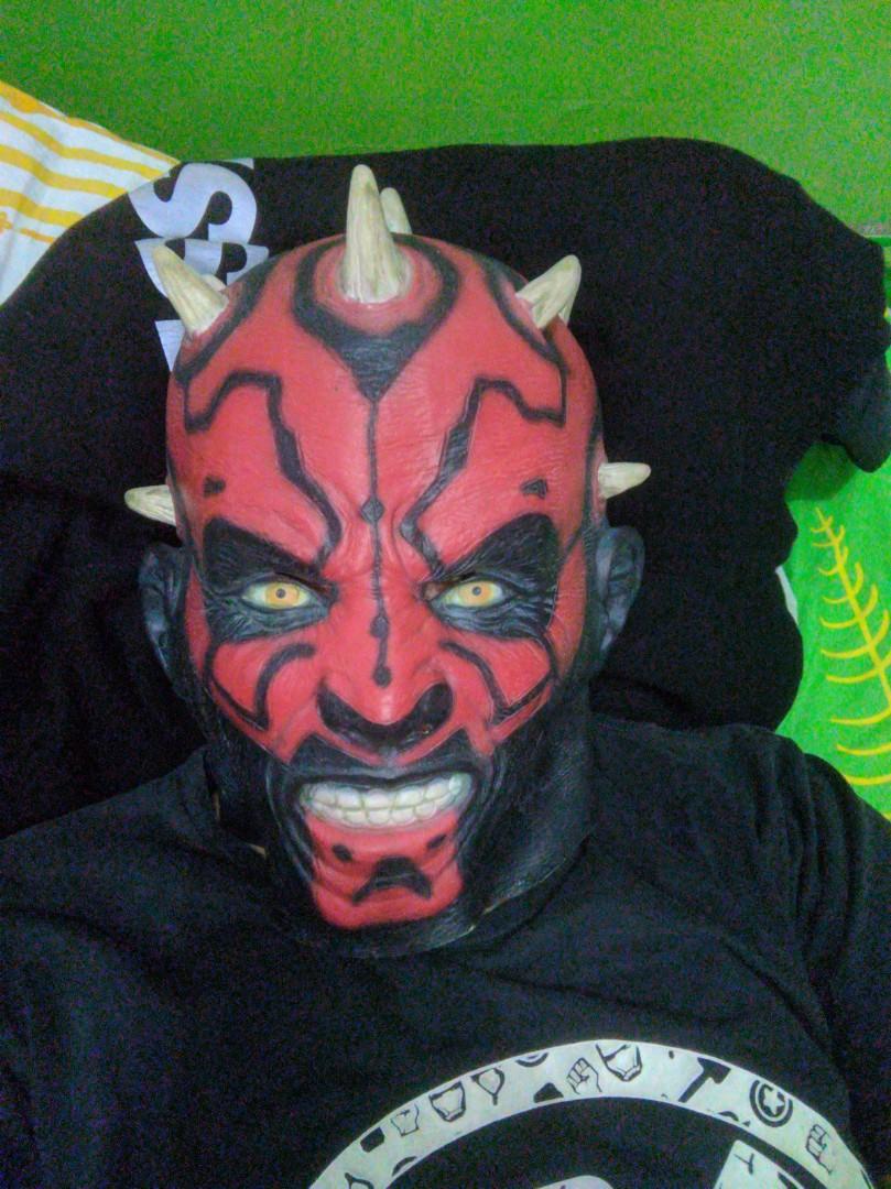 Topeng latex darth maul detail bagus 