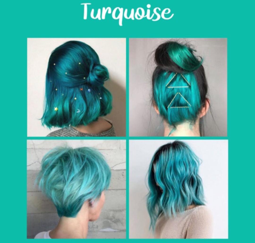 Turquoise Color Bleach Beauty Personal Care Hair On Carousell