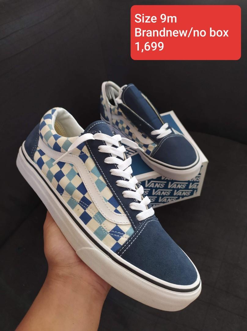 Vans old skool primary check topaz Men s Fashion Footwear