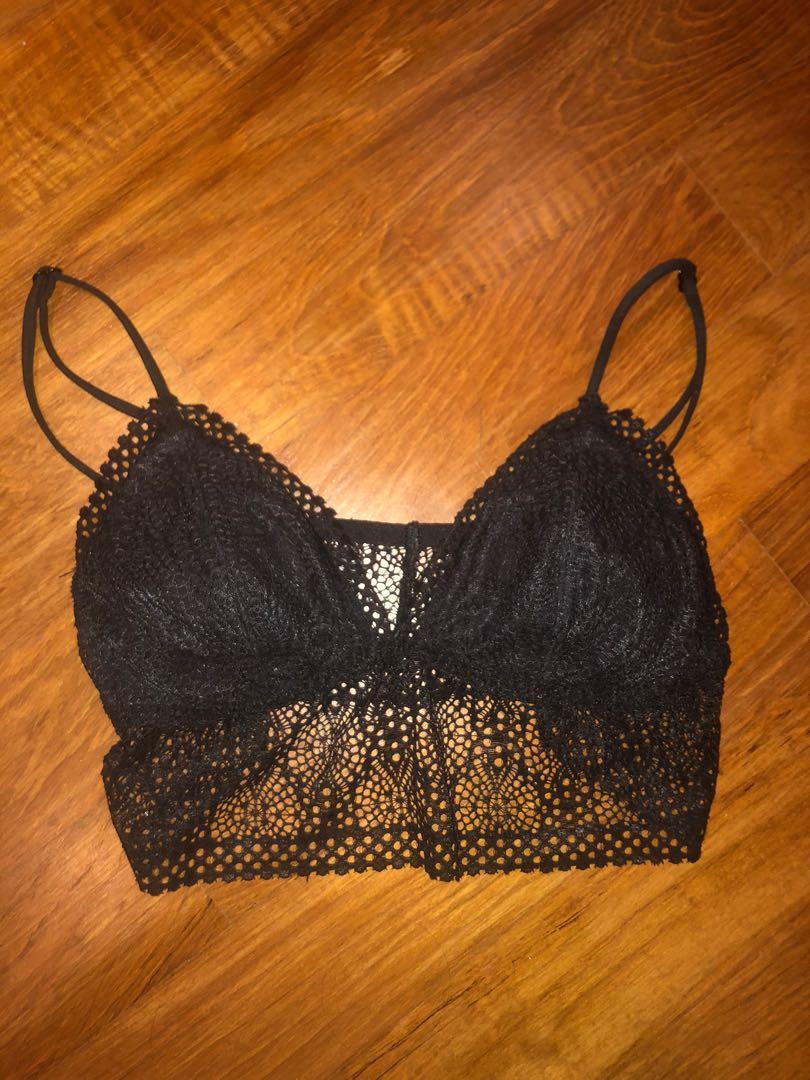 Victoria secret sale black lace bralette