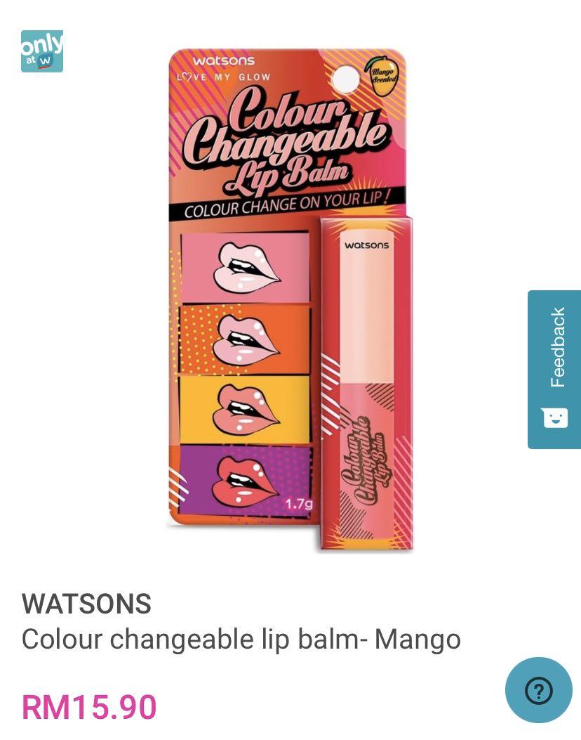 Watson Colour Changeable Lipbalm Health Beauty Makeup On Carousell