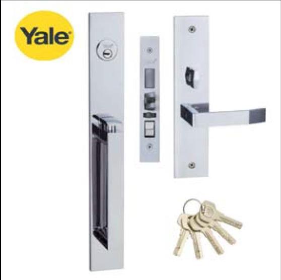 Yale 全銅 美式套裝鎖 大門插芯鎖 Locksets - ANSI Mortise, 傢俬＆家居, 其他, 家居改善及收納用品 ...