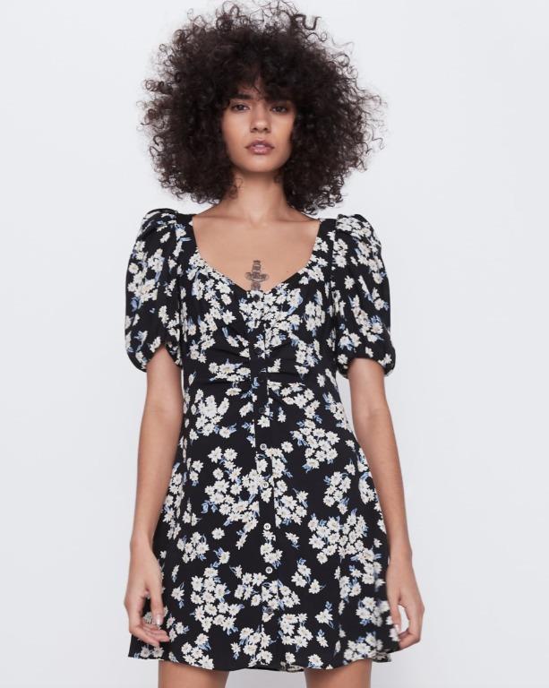 ZARA DAISY PRINT DRESS M