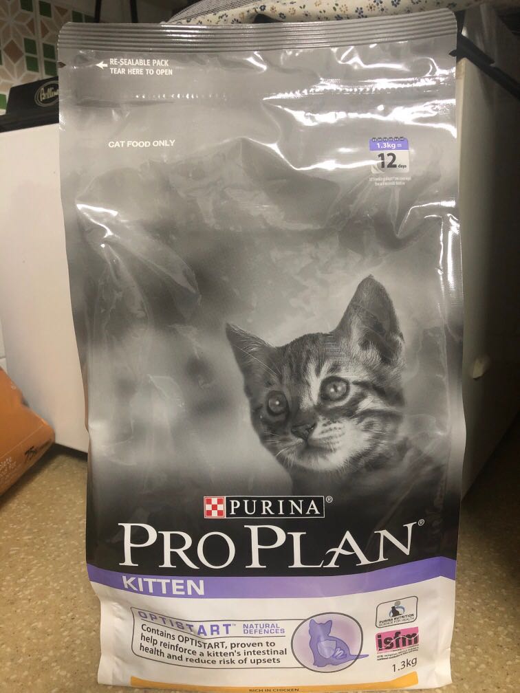 1 3kg Proplan Kitten Food Dry Pet Supplies For Cats Cat Food On Carousell