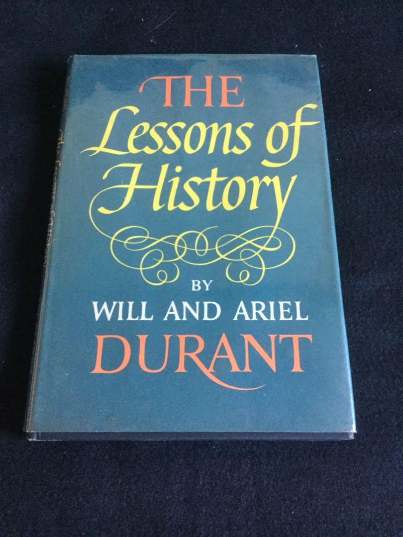 1968 The Lessons Of History By Will Ariel Durant Vintage