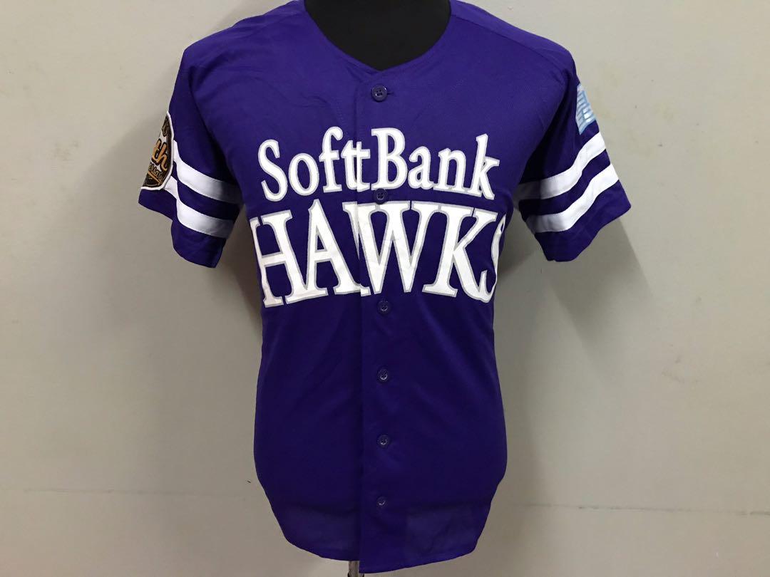Retro Japan Softbank Hawks 75th Anniversary Baseball Jersey 2013 L