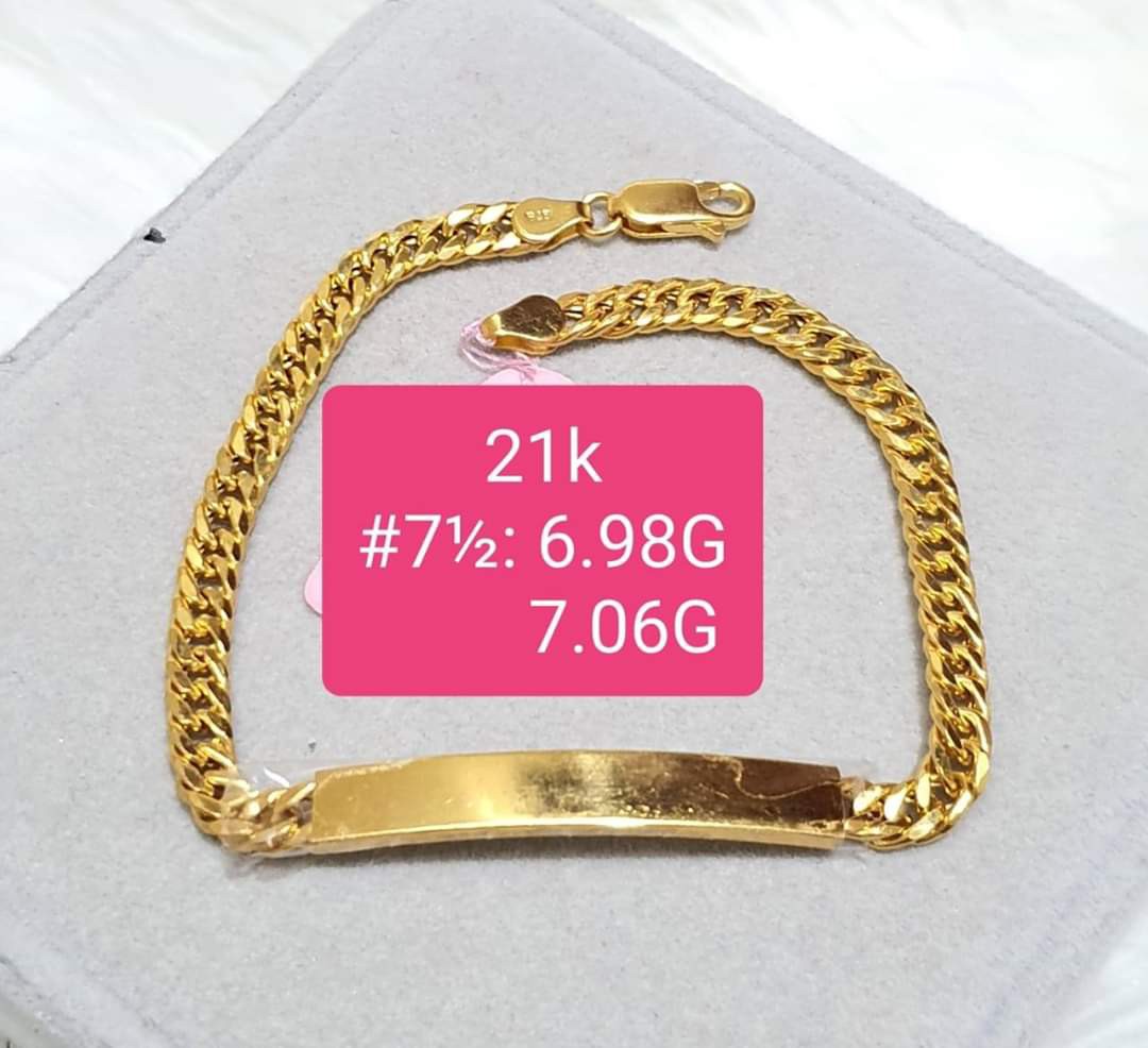 21k saudi gold store mens bracelet