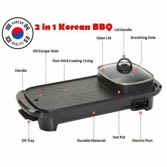 yuxin electric barbecue hot pot