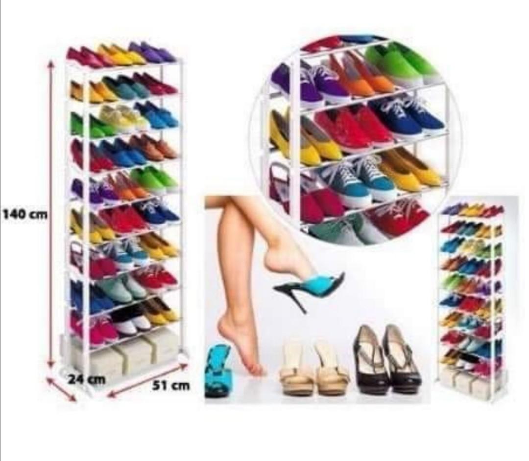 30 pairs daiso japan shoe rack, Furniture & Home Living, Home