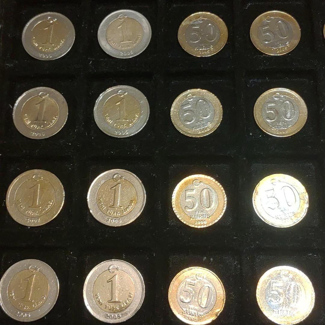 土耳其早期舊錢幣x 24枚（ B ）, 書籍、休閒與玩具, 收藏、紀念品, 錢幣、紙鈔在旋轉拍賣