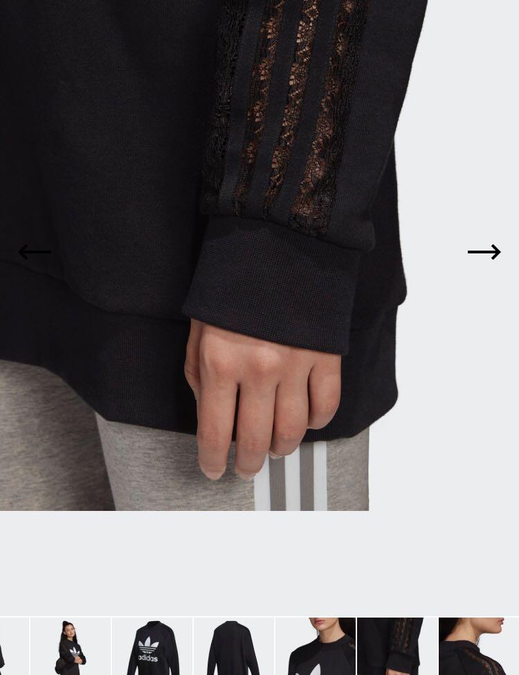 ADIDAS BELLISTA TREFOIL LACE SWEATSHIRT