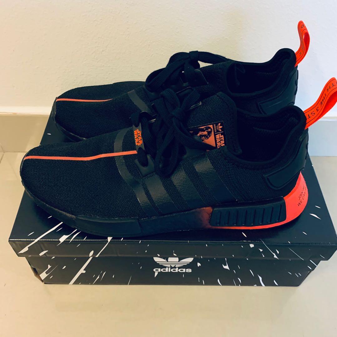 Adidas NMD R1 Star Wars Darth Vader [US10/UK9.5], Men's Fashion, Footwear,  Sneakers on Carousell