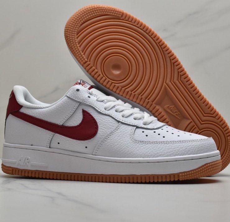 air force 1 low team red gum