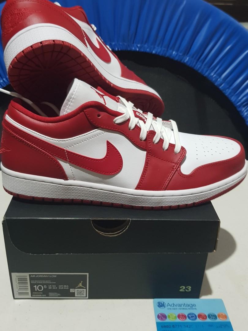 Air Jordan 1 Low Retro Gym Red White New Beginnings Basketball
