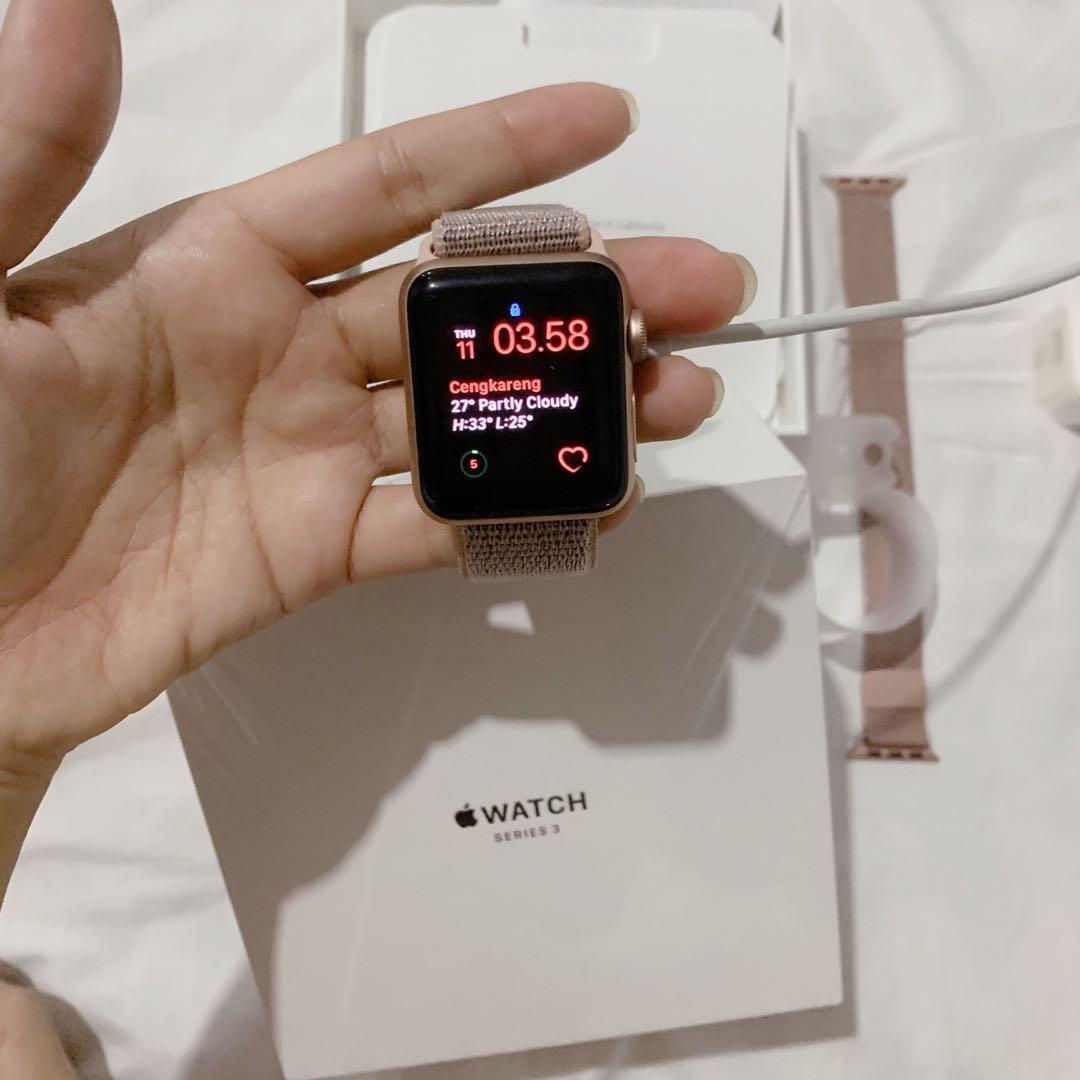 Iwatch series best sale 3 rose gold