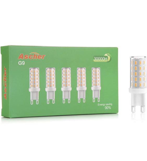 Ascher 5 pack G9 LED Bulbs 3w Warm White Furniture Home Living Lighting Fans Lighting on Carousell
