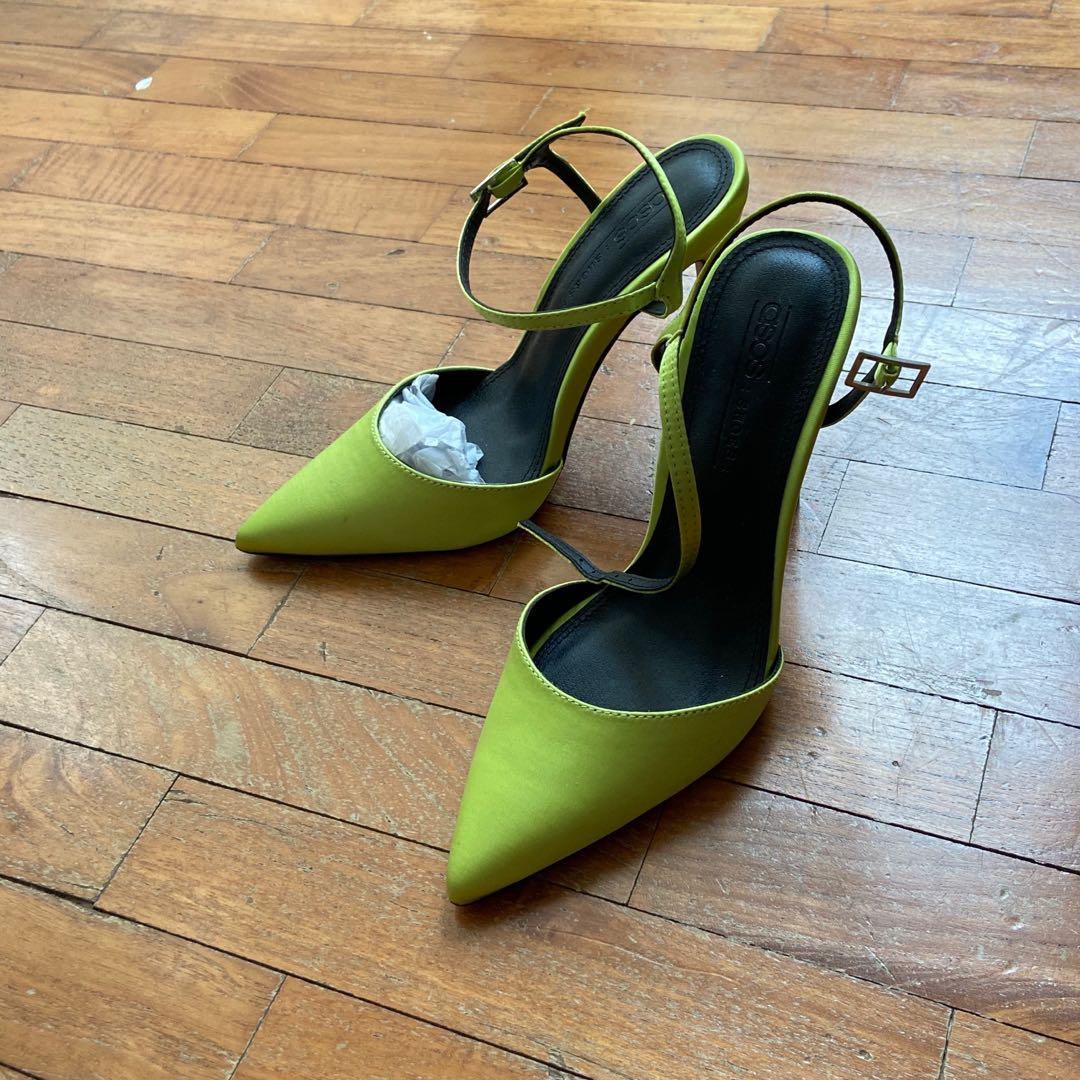 Asos lime green heels, Women's Fashion 