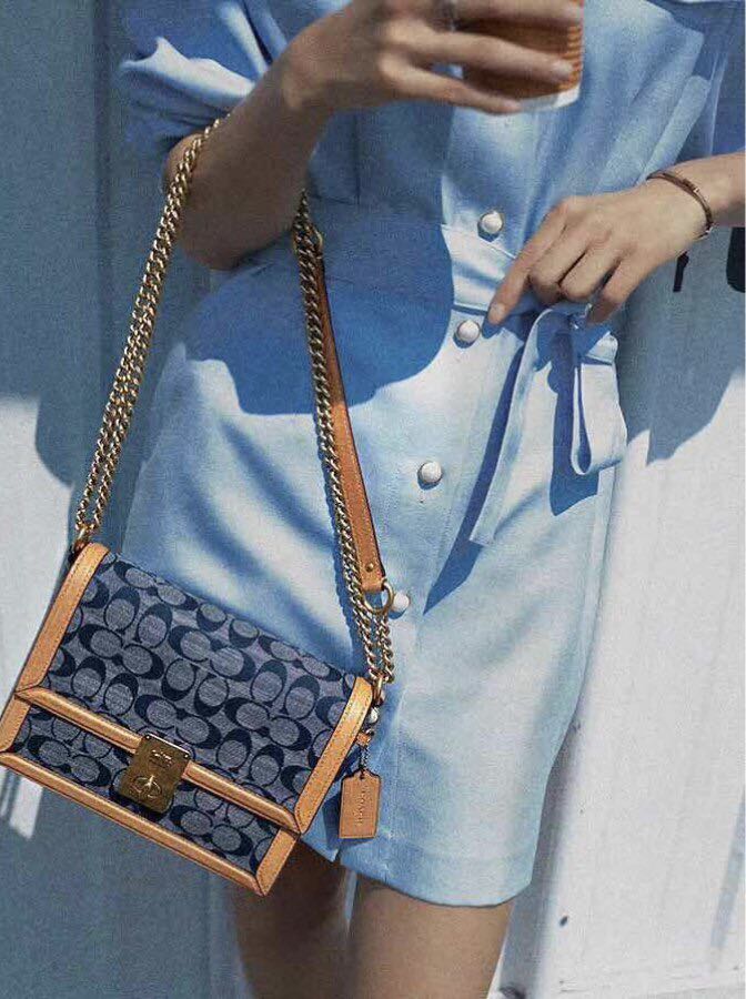 Hutton Shoulder Bag In Signature Chambray 2024 favors