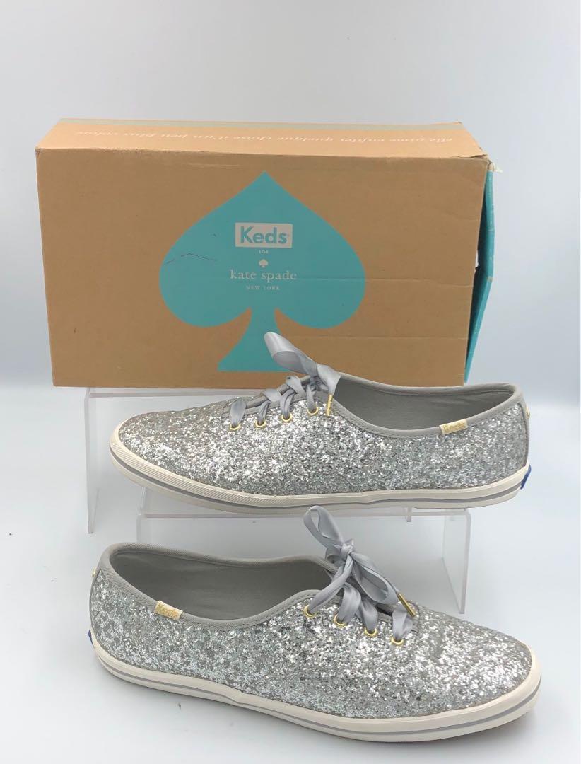 Authentic Keds Sneakers Silver Glitters 