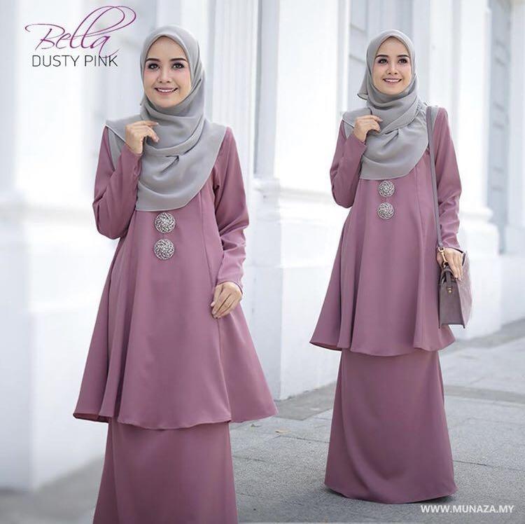 Baju Kurung Kembang Muslimah Fashion Two Piece On Carousell