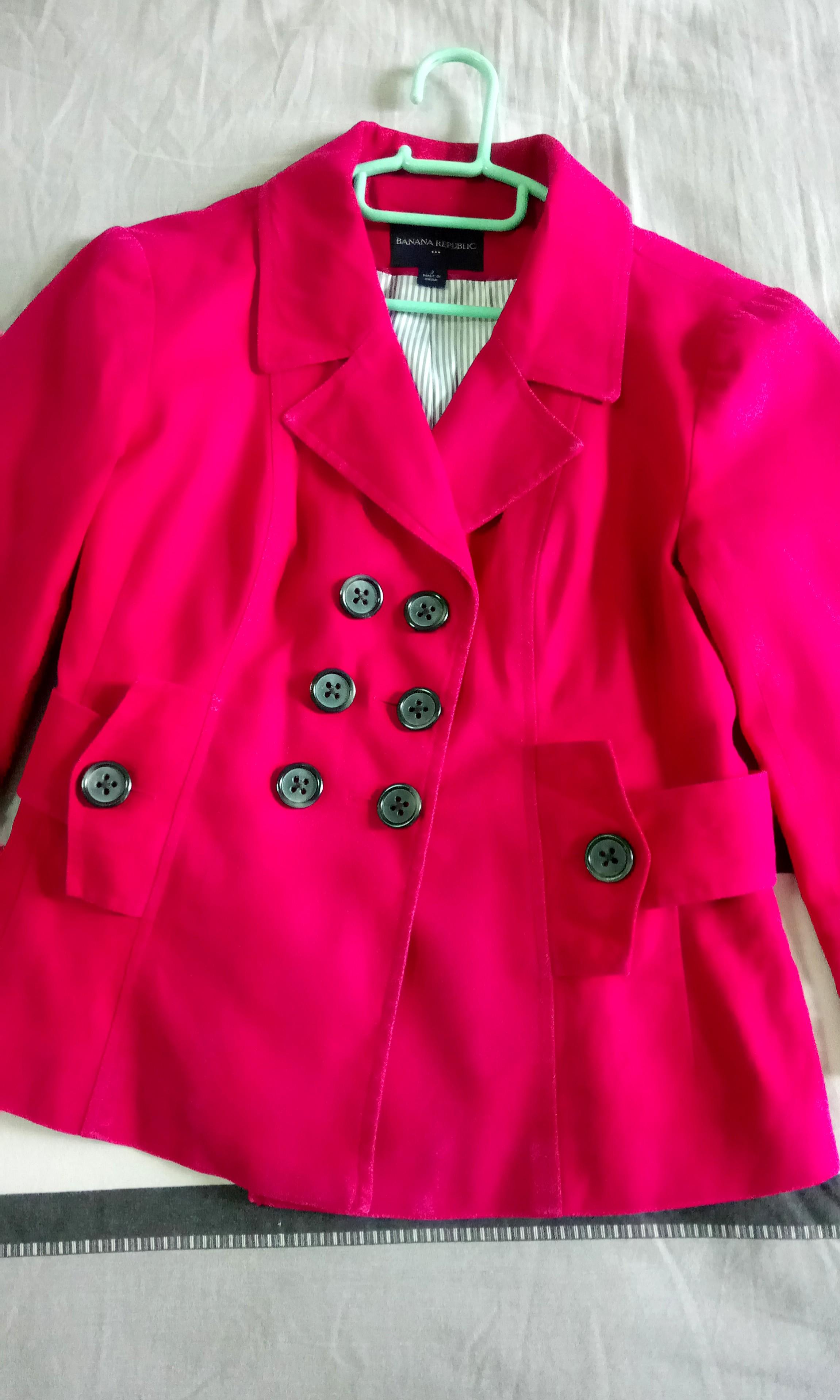 Banana republic pink jacket discount