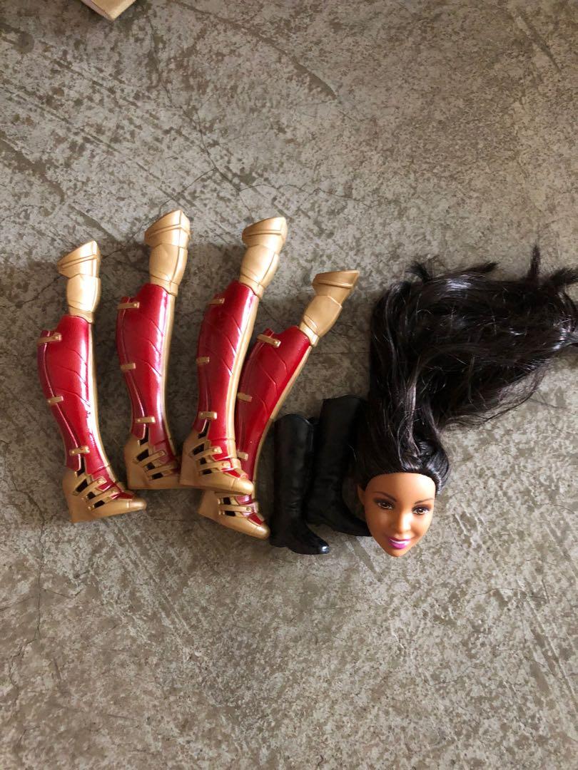 barbie head shoes