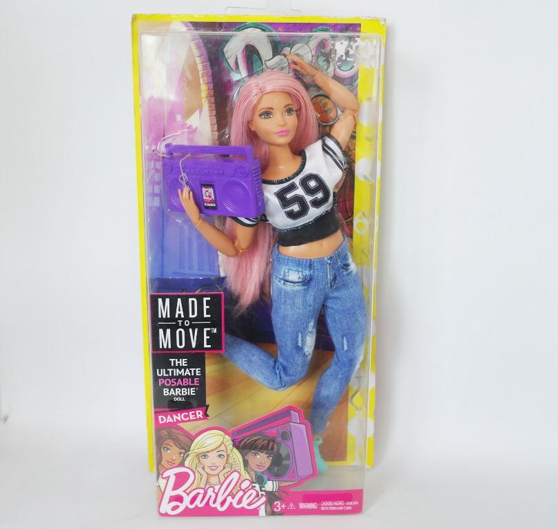 Curvy body type Barbies, Made to Move Dancer Barbie Curvy A…