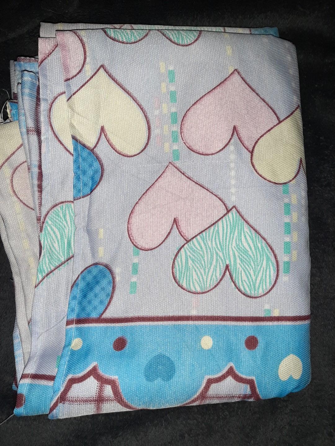 BEDSHEET ( BLUE / HEART ) (Category: Laundry Baskets) located in Makati City. Submitted by prelovedkitty13 (Listing ID 1012585110, Image 2). Description: *looks new *9/10 *good conditions *king/queen size *maganda ung tela.
