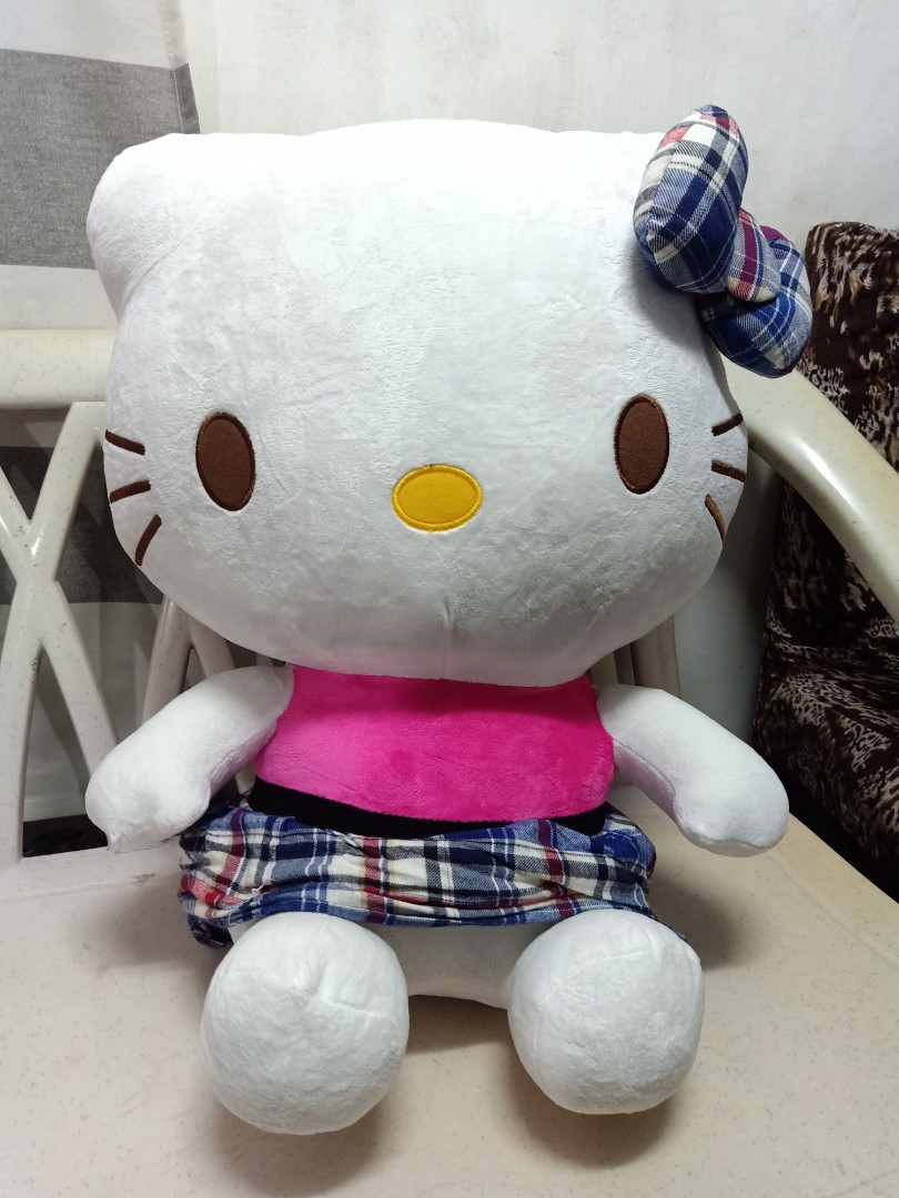 BIG Hello Kitty Stuffed Toy Hobbies Toys Toys Games on Carousell
