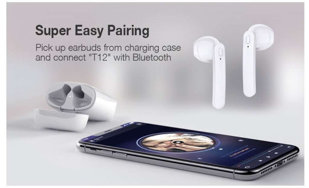 BNIB Rademax True Wireless Stereo Bluetooth Earbuds T12 Bluetooth 5.0 Wireless Earbuds 35hrs Cycle Playtime in Ear Wireless Earbud Hi Fi Stereo