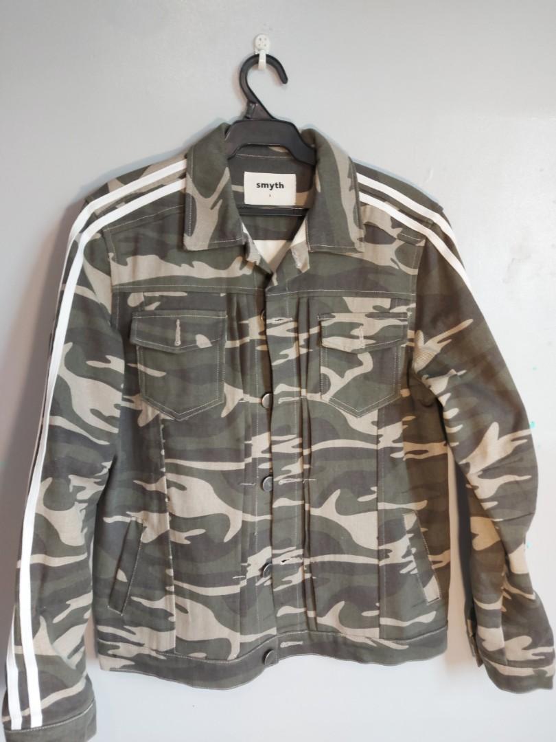camo denim jacket