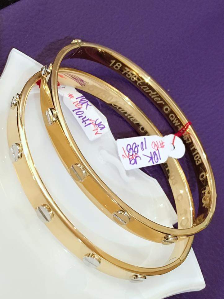Cartier two tone clearance bangle