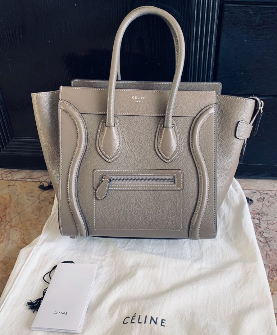 Celine micro top luggage souris