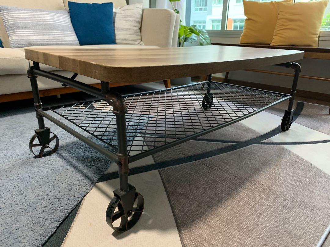 Modern Rustic Coffee Table Furniture Tables Chairs On Carousell