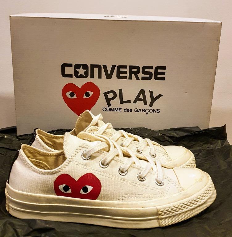 Comme des Garcons x Converse Sneakers Women s Size 6 Luxury Apparel on Carousell