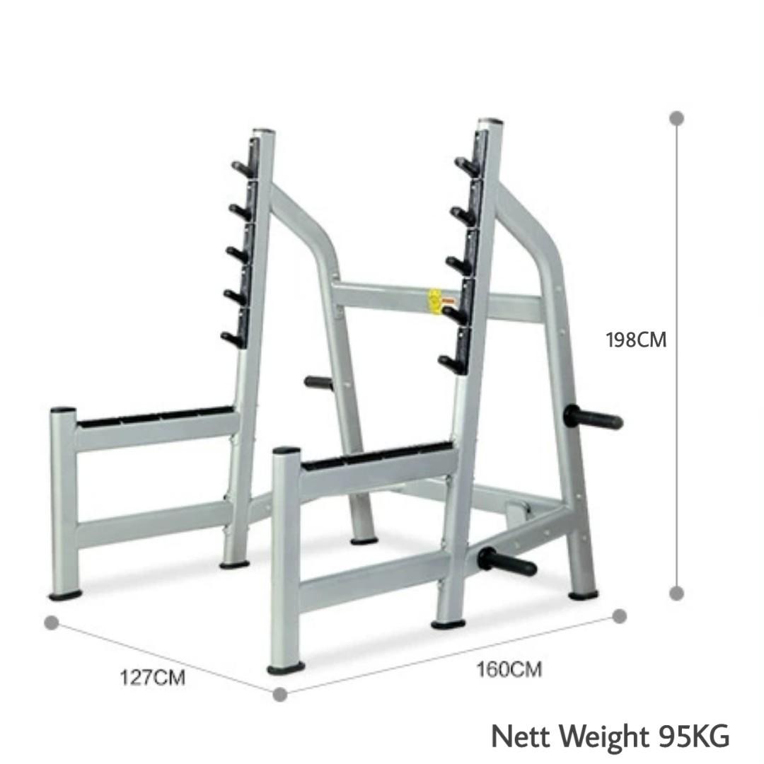 Commercial Chest Press Bench Rack with Spotter Bar, Sports Equipment ...