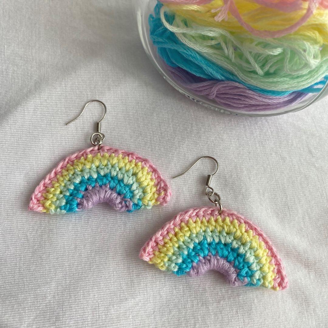 Rainbow earrings shop