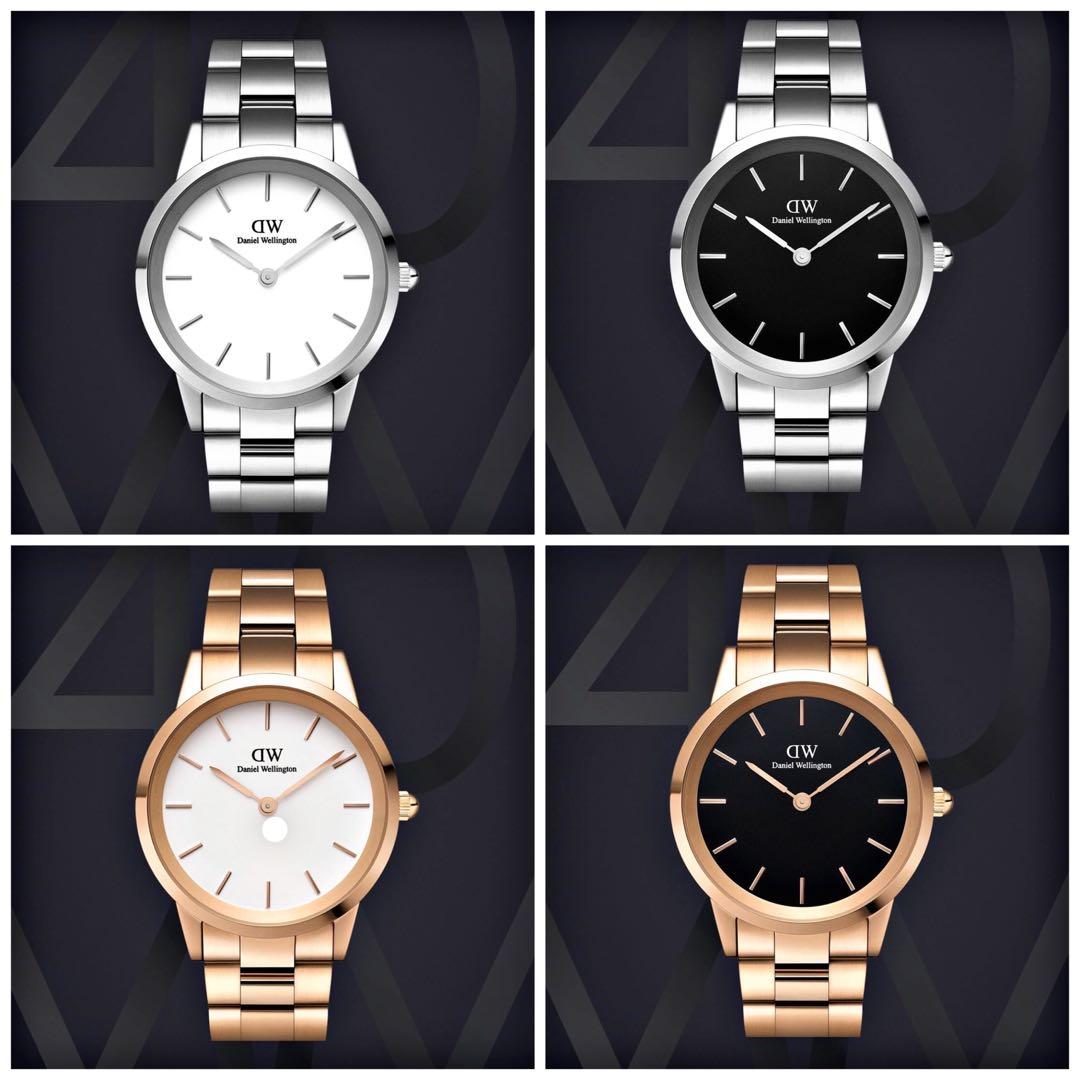 Daniel Wellington Iconic Link 40mm (Rose Gold/Silver), Men's Fashion, Watches & Accessories, Carousell