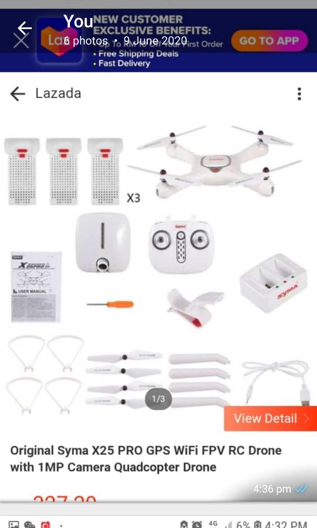 Syma drone online lazada