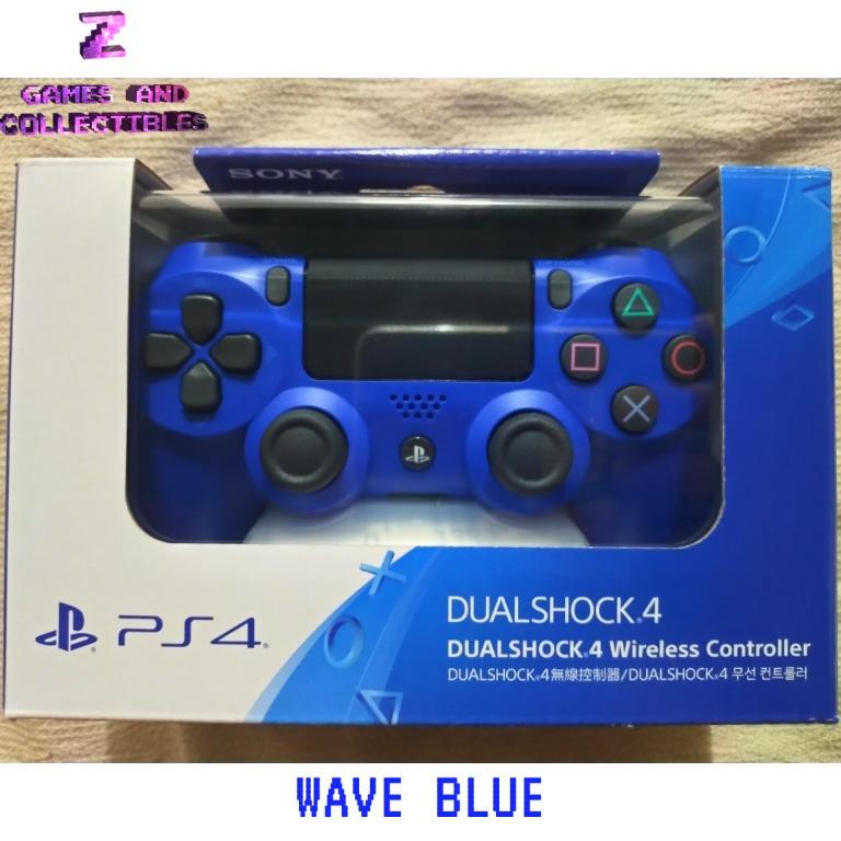 Dualshock 4 Version 2 Cuh Zct2 Wave Blue Video Gaming Gaming Accessories On Carousell