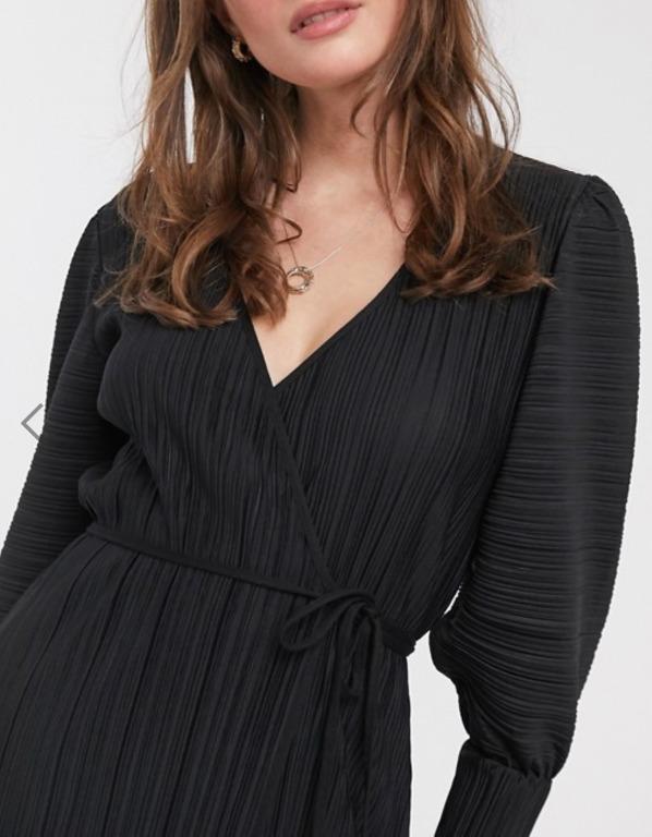 Other stories top black wrap dress