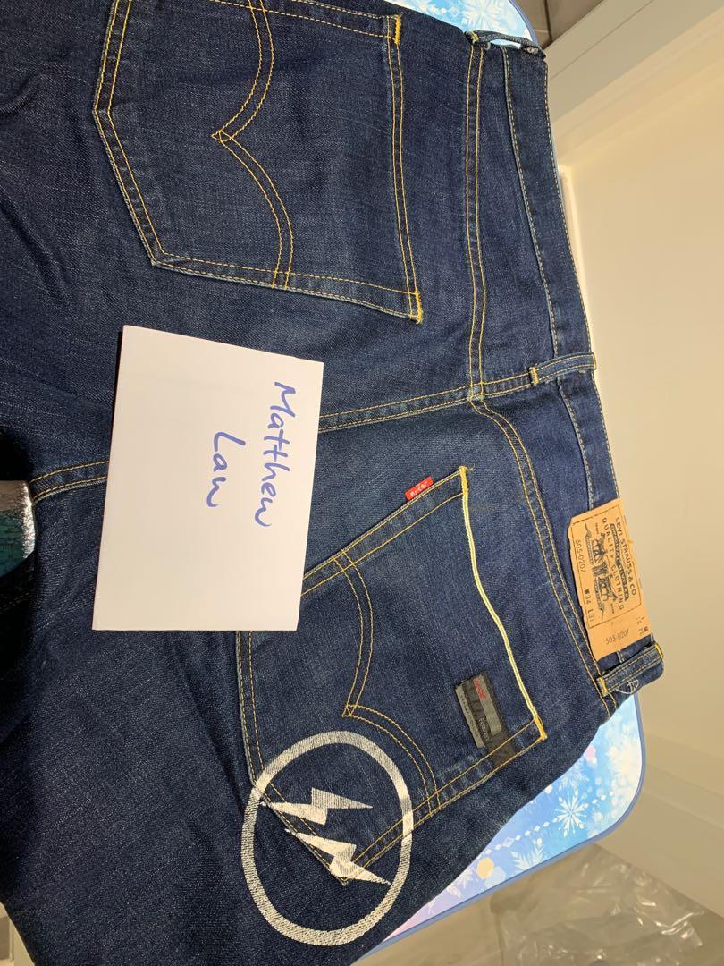 Fenom Levi's fragment design 505 w34 初代, 名牌, 服裝- Carousell