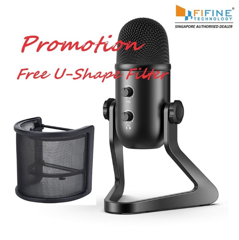 Fifine K678 Usb Microphone With U Shape Filter Electronics Audio On Carousell Cheap microphones, buy quality consumer electronics directly from china suppliers:fifine usb microphone for recording/streaming/gaming,professional microphone for pc,mic headphone output. fifine k678 usb microphone with u shape filter