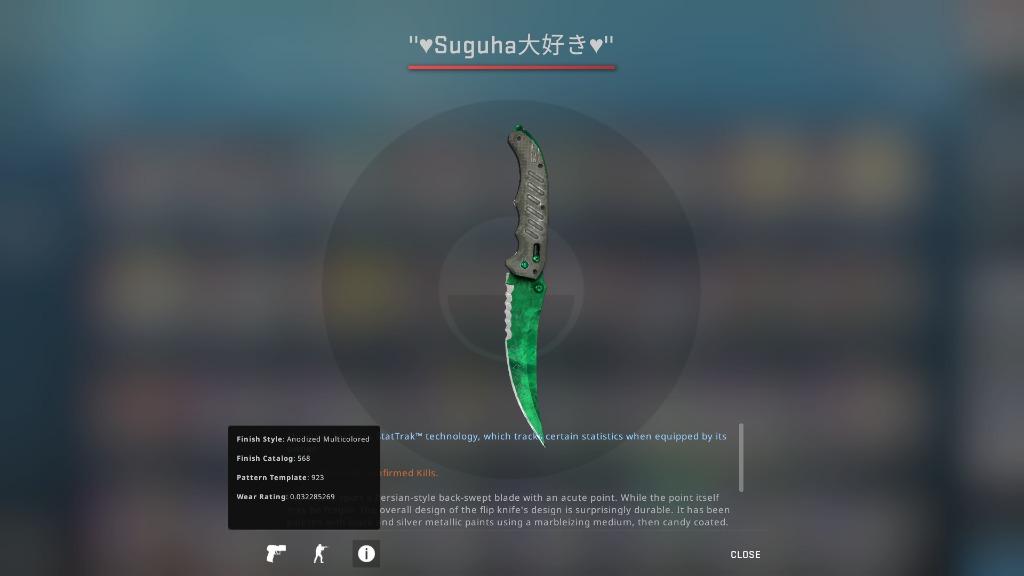 Flip Knife Emerald CSGO , Toys & Games, Video Gaming, Video Games on
